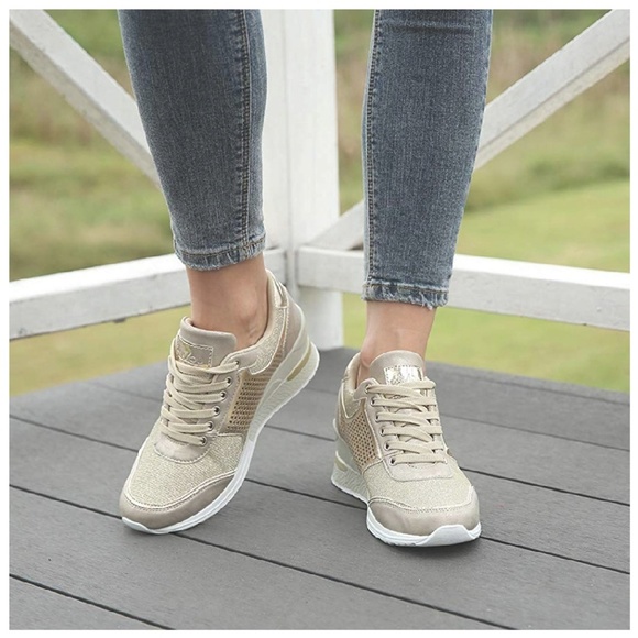 Shoes platform women  41/ 9  gold - Picture 4 of 7